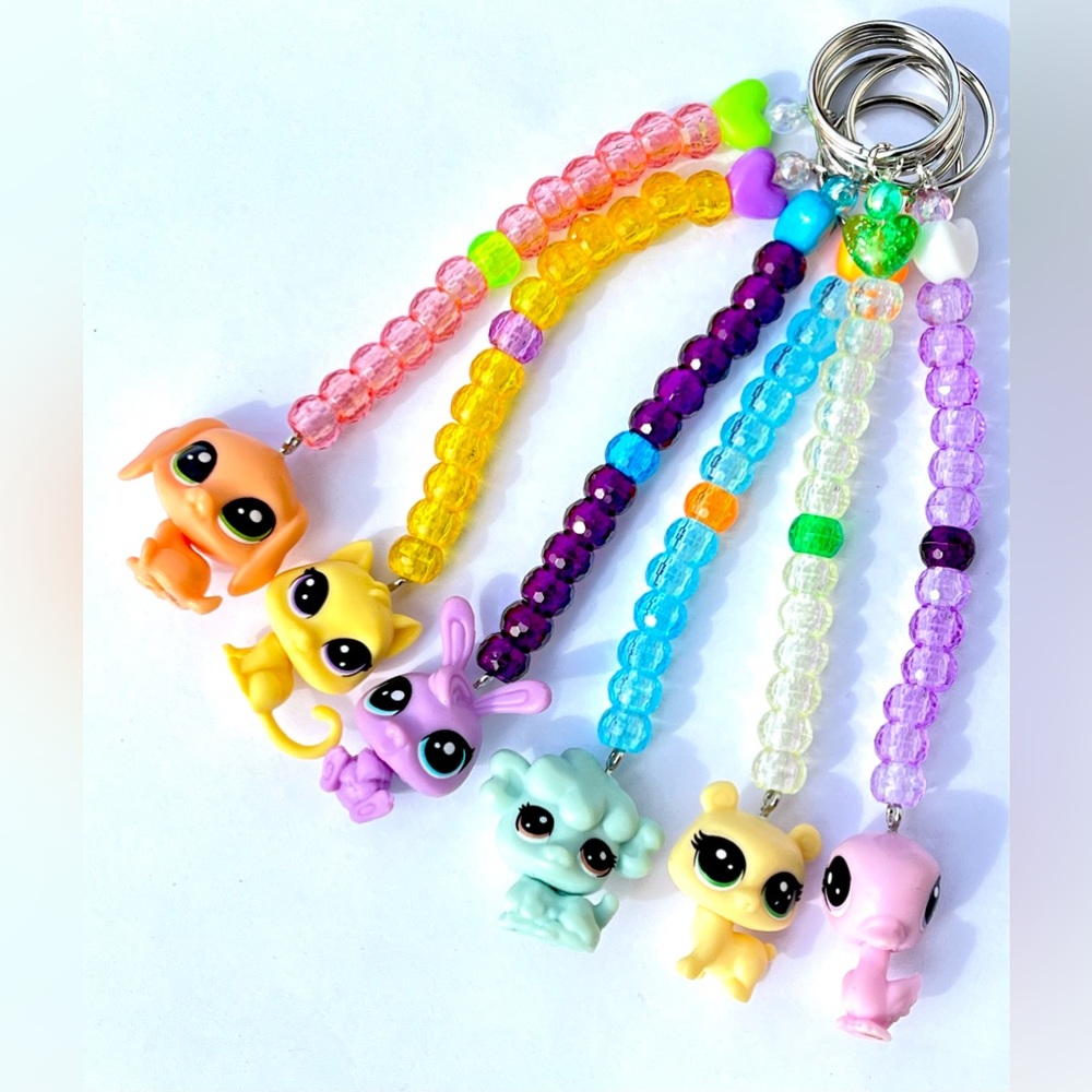 Toycore Kandi Keychain - Blue & Orange - Picture 2 of 2